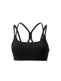 Double Straps Sports Bra - Black