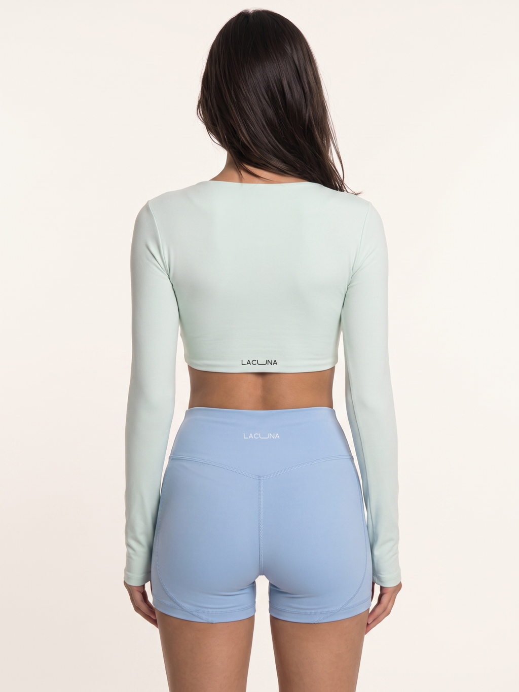 Contour Long Sleeve Crop - Peppermint