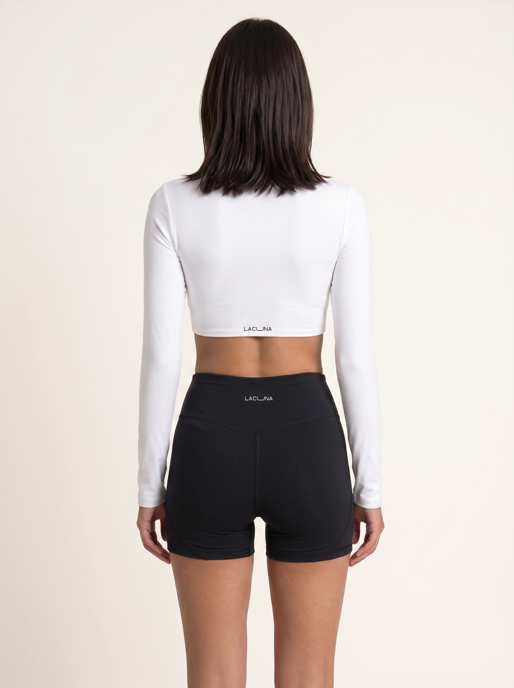 Contour Long Sleeve Crop - White