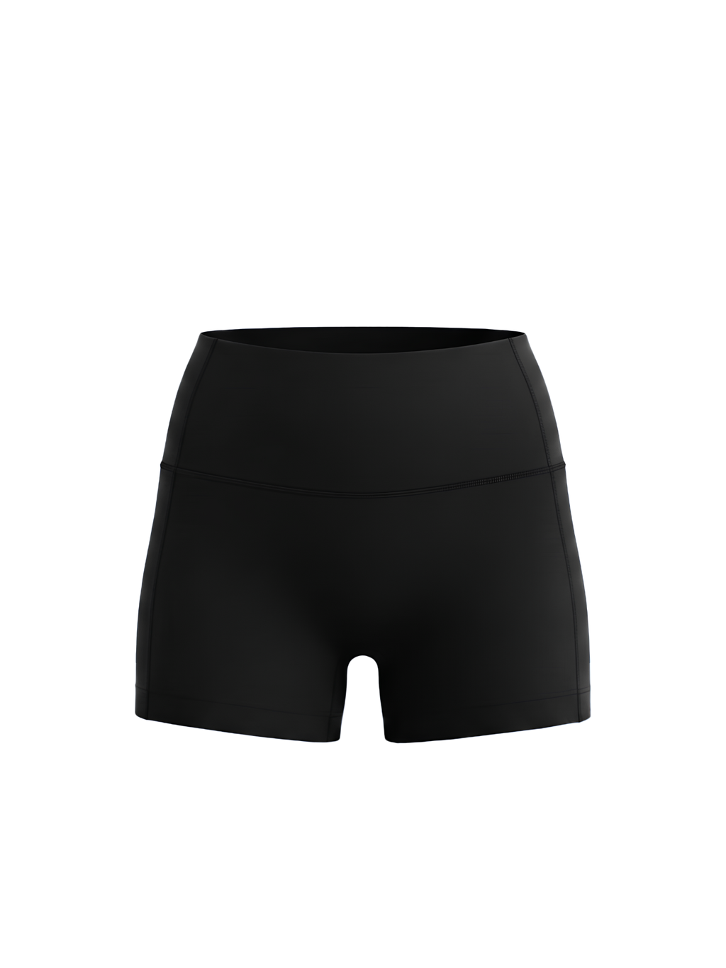 form short bike shorts black color