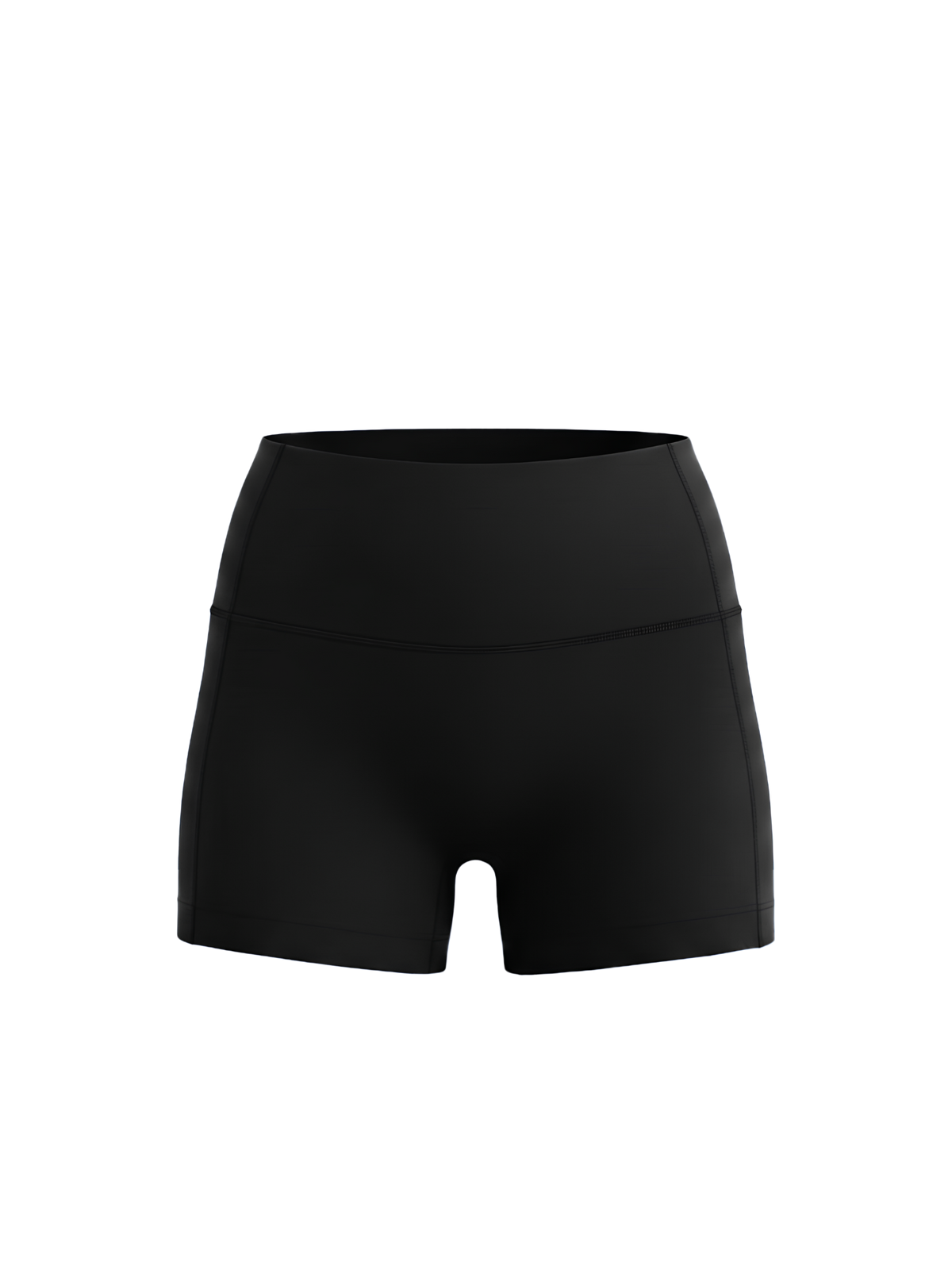 form short bike shorts black color
